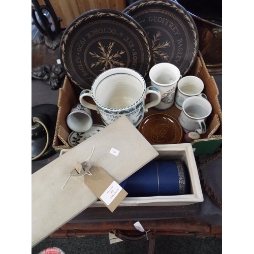 476 - A selection of Rye pottery items relating to Geoffery Bagley