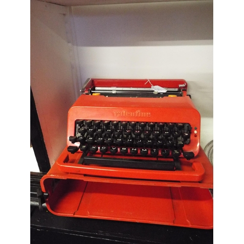 401 - A classic Olivetti 'Valentine' typewriter designed by Sttore Sottass &  Perry King in red colourway