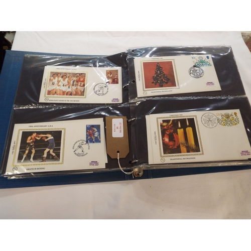 88 - An album housing a selection of Great Britain Benham silk covers to include 'Buckingham Palace', 'Tr... 