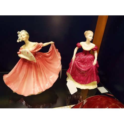 5 - A Royal Doulton figurine 'Elaine' HN 3307 and a Coalport figurine Ladies of Fashion Flair