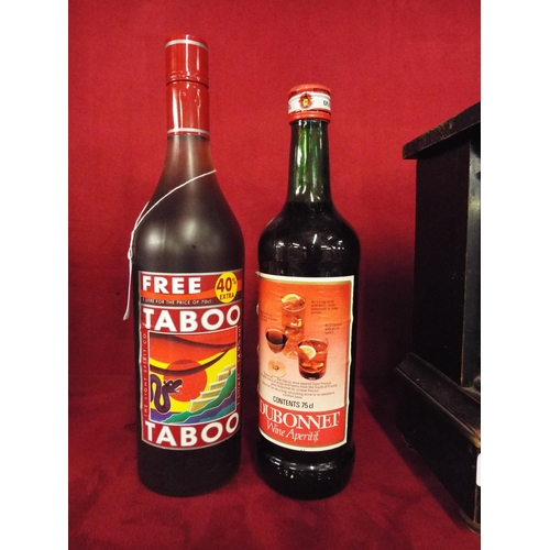 346 - A 1ltr bottle of Taboo and a 75cl bottle of Dubonnet