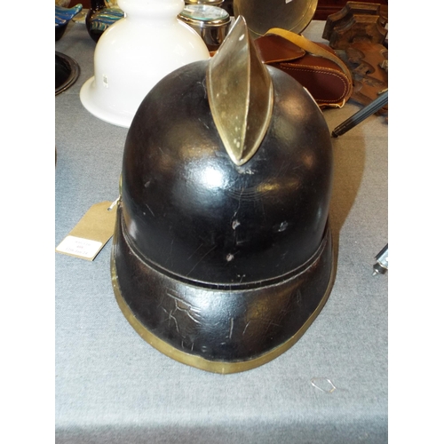 408 - A vintage Swiss fireman's helmet