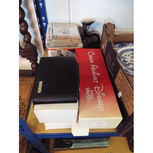 435 - A boxed Apachie Keyboard for an iPad 2/3/4 together with boxed Cards against Disney game, a cup hold... 