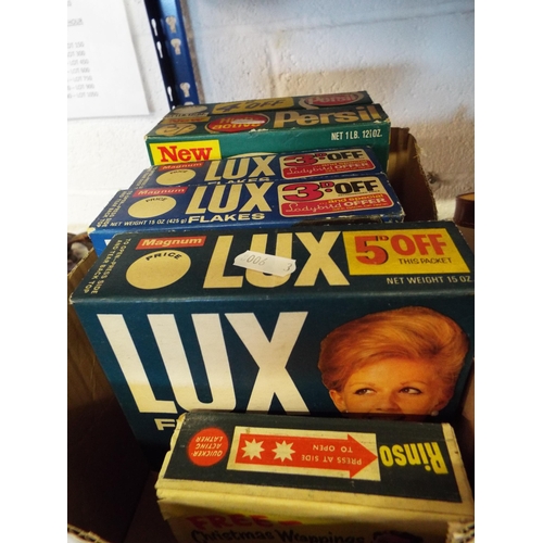 395 - A selection of vintage boxed soap powders Persil, Lux etc