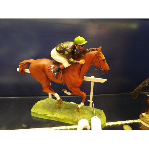 5 - A David Geenty 'Cruising Home' horse and rider sculpture