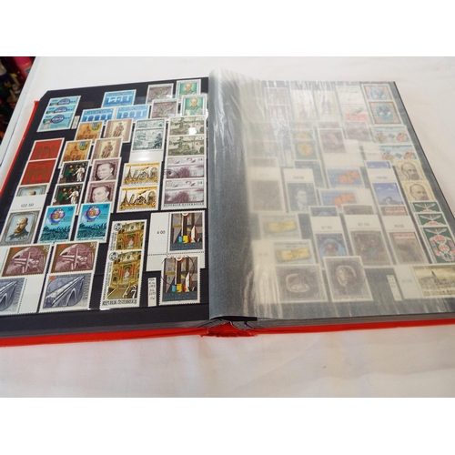 81 - An album housing a large selection of Austria 1970 to 2002 un-mounted mint stamps to include 'Kongre... 