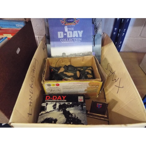 396 - A mixed selection to include D-Day Collection, Battle of the Bulge, Fire cap Tank, D-Day in sound