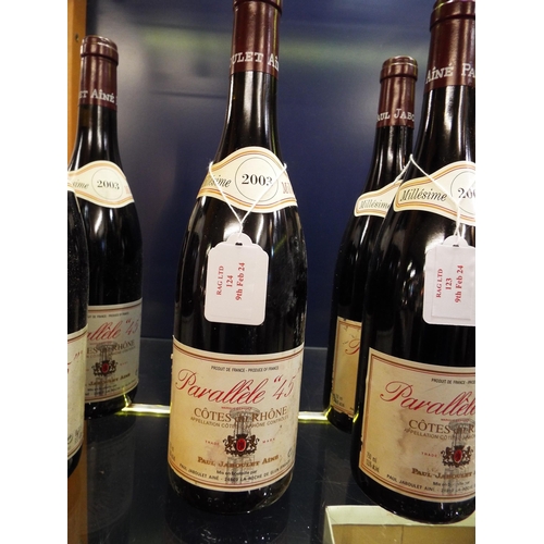 124 - Two bottles of Jabolet Aine Paul Parallele 45 Cotes duz Rhone