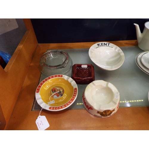 68 - A selection of vintage ashtrays