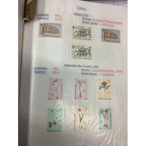 79 - An album housing a selection of Cyprus mint stamps dating from 1988 to 2000