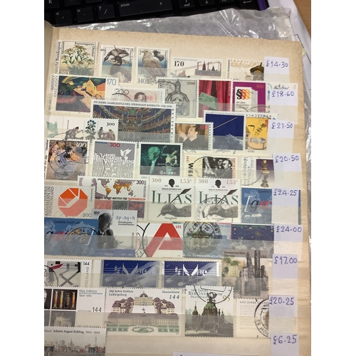 85 - A mixed selection of Germany's 1990's used stamps