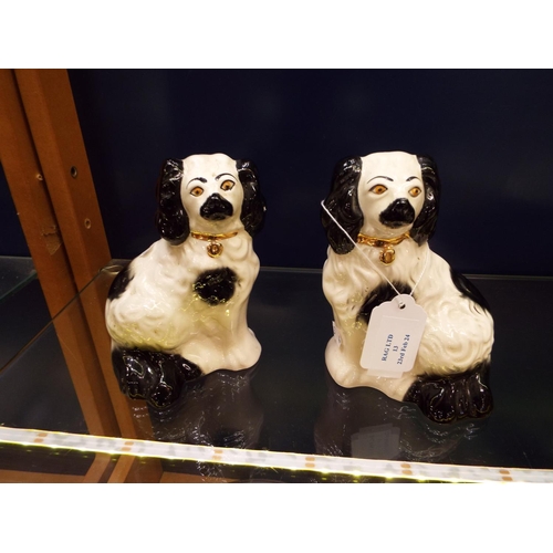 13 - A pair of china Beswick dogs with original labels