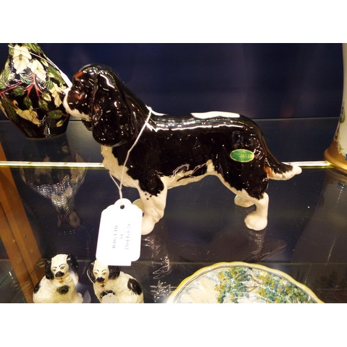 14 - A Beswick King Charles Spaniel with original label