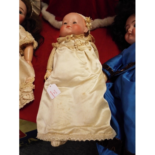 470 - A vintage 15” Hermann Steiner No 3 German bisque head baby doll