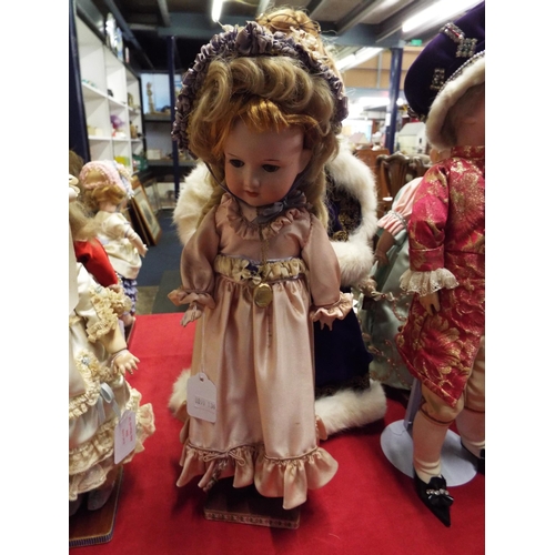 503 - A vintage 16” Armand Marseille 390 A 0 M German bisque head doll in period outfit (not original cost... 
