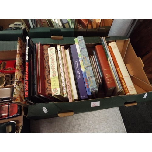 517 - A box of assorted doll reference books