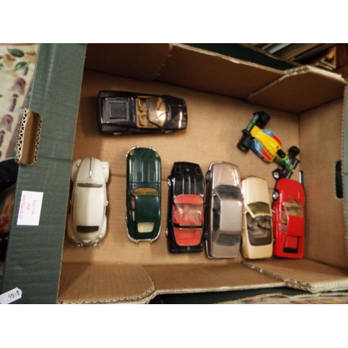 518 - A selection of Burago and Franklin mint die-cast motor vehicles