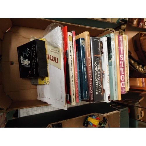 519 - A box of assorted doll reference books