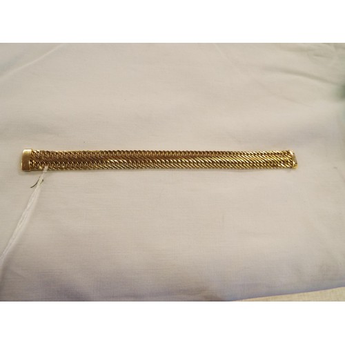 227 - A QVC 14ct gold chain link bracelet 11.2 gm
