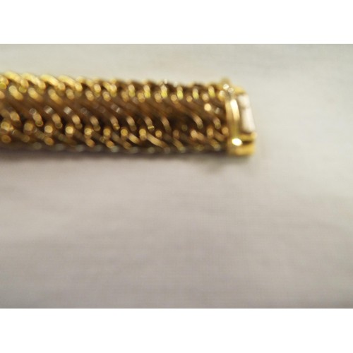 227 - A QVC 14ct gold chain link bracelet 11.2 gm