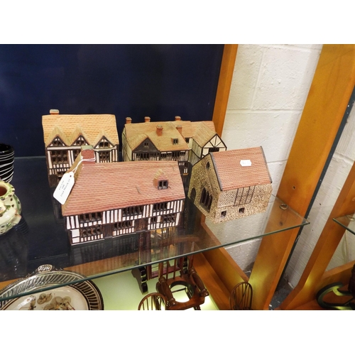 100 - Four O’Donoghue Rye Pottery houses