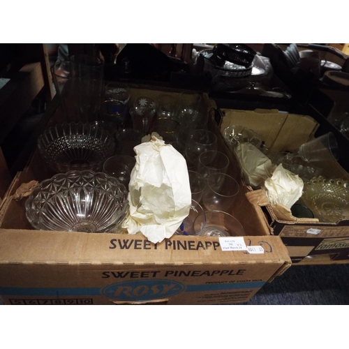 341 - Two boxes of glassware