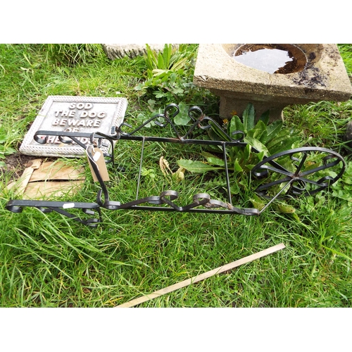 371 - A wheelbarrow garden feature
