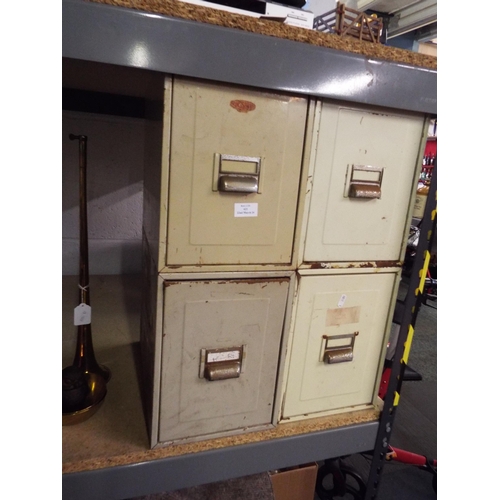 423 - Four vintage Kingsbury filing drawers