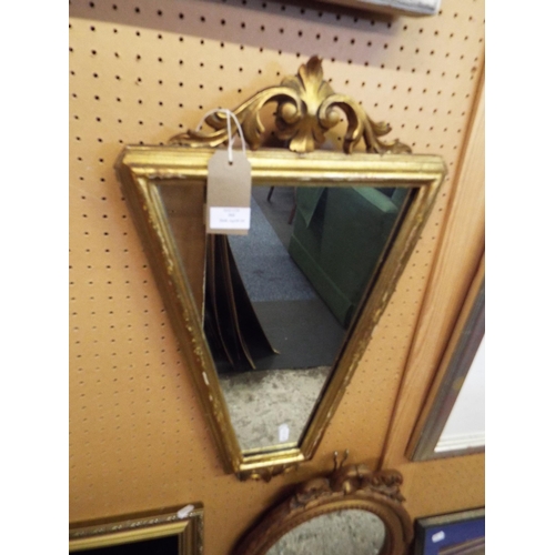 505 - A gilt framed mirror