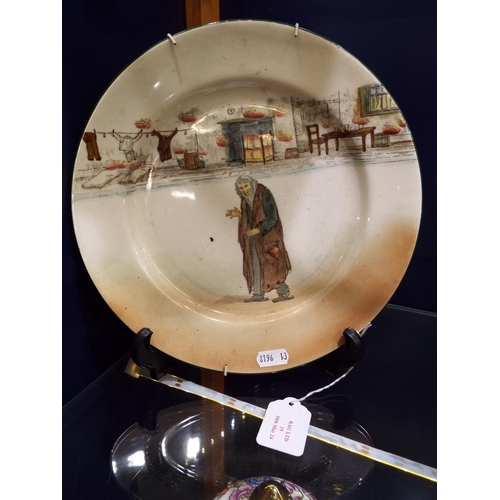 19 - A Royal Doulton Dickens-ware plate depicting 'Fagin'