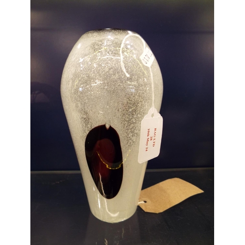 28 - A hand blown studio glass vase