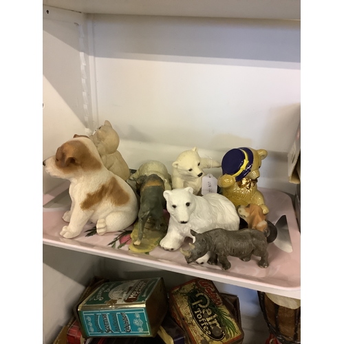 449 - A collection of animal figurines