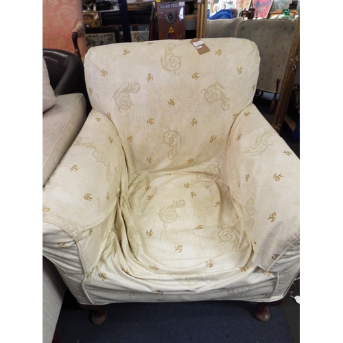 488 - A vintage small cottage armchair