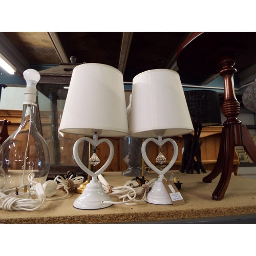 498 - Four assorted table lamps