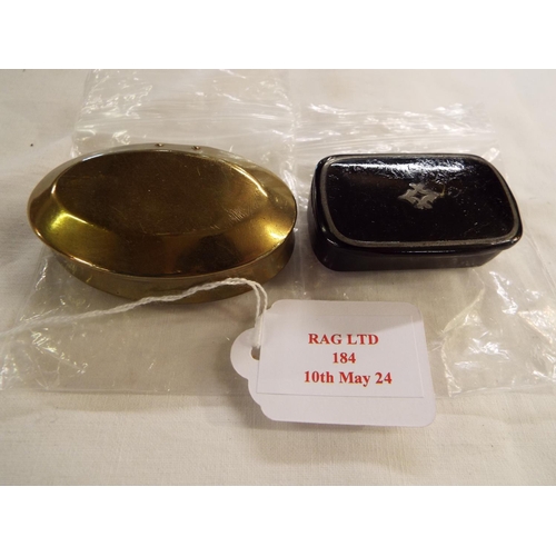 184 - Two early snuff boxes