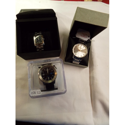 200 - Three boxed watches, Boss, Adidas and Steve Madden
