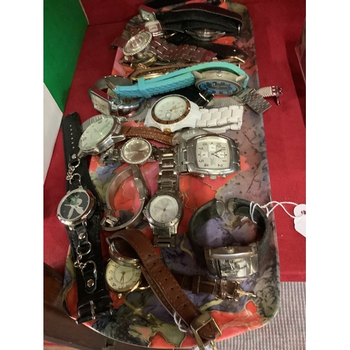 257 - A mixed selection of watches to include Playboy, Sekonda etc