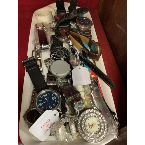 259 - A mixed selection of watches to include Hello Kitty, Playboy etc