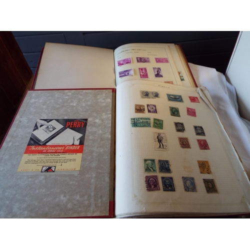 104 - Two albums housing stamps of the World to include 'Great Britain', 'San Marino', 'America', 'China',... 