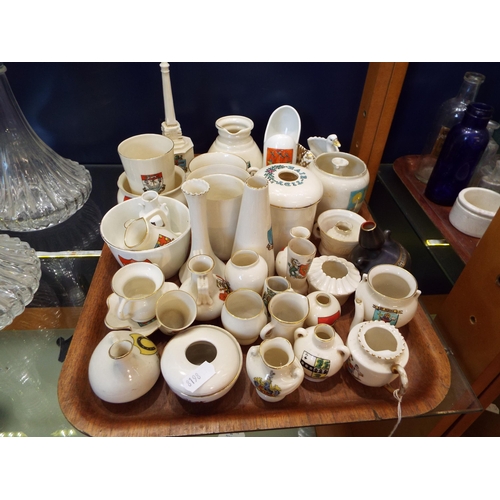 65 - A large selection of Goss and Arcadian crested-ware