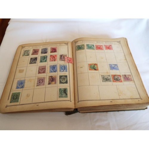 70 - A Lincoln Album housing a quantity of stamps of the World to include 'Japan', 'Straites Settlement',... 