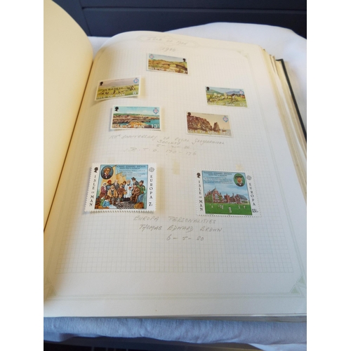 96 - An album housing a quantity of stamps of the World to include 'Alderney', 'Guernsey', 'Isle of Man',... 