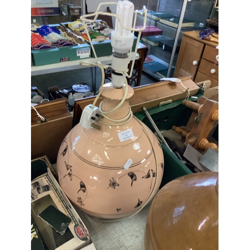 614 - A large Dennis Townsend Iden Pottery lamp