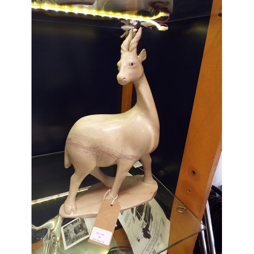 10 - A carved soapstone gazelle