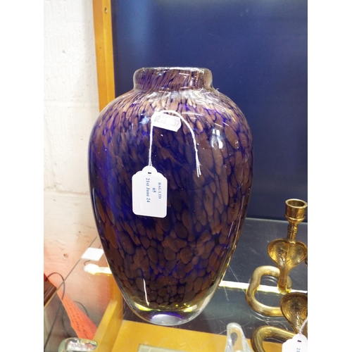 65 - A Studio art glass vase