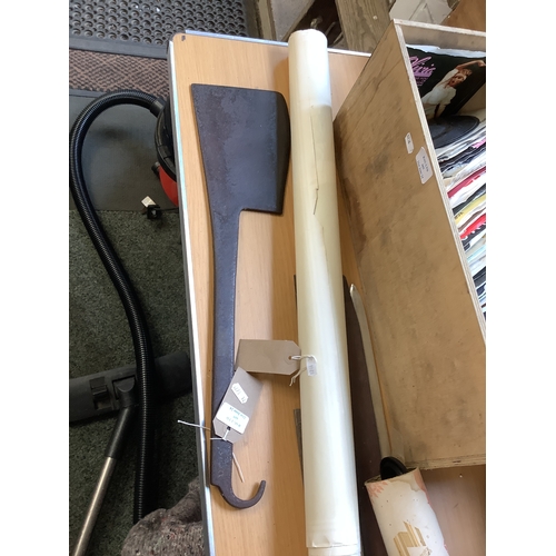 605 - A vintage Coleman's of Rye meat cleaver