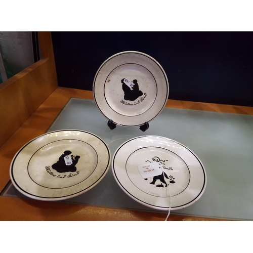 65 - Three WWII German Mother/Social Welfare side plates