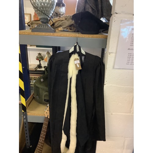 342 - A Grey & Son (Robemakers) Ltd of Durham graduation gown and cap