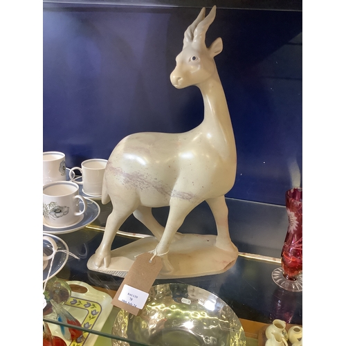 70 - A carved soapstone gazelle