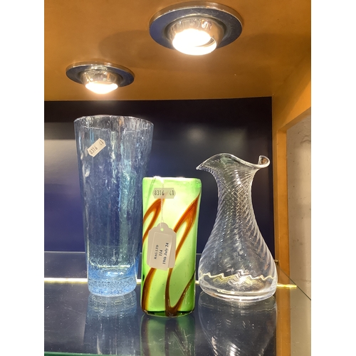 114 - Three art glass vases